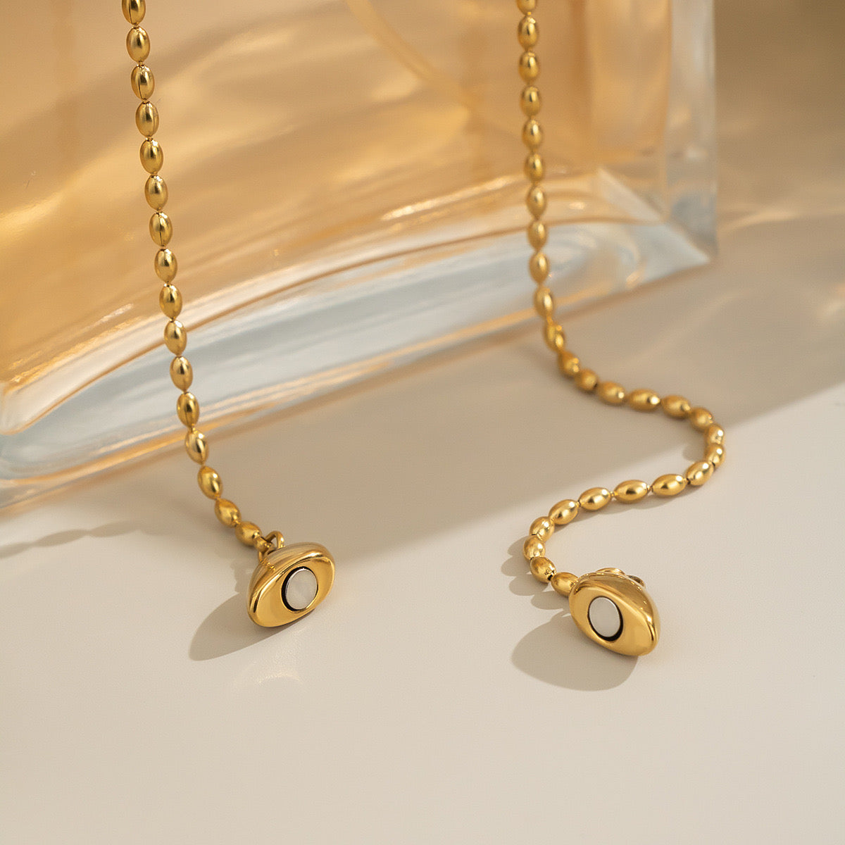 Classic love Heart magnet open design necklace stainless steel tarnish free