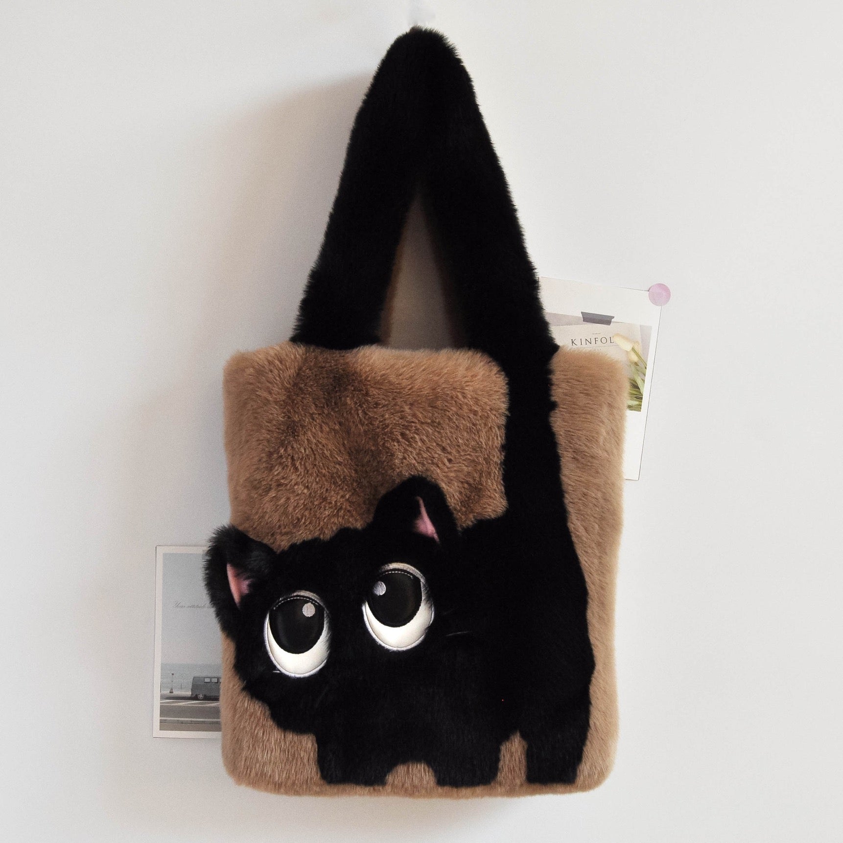 Cat high quality fluffy carrying bag 57*30cm